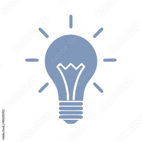 Light Bulb Icon Symbol Sign Idea Design Solution Innovation Creative Invention