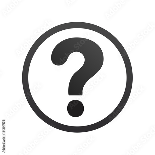 Question Mark Icon: A Clean and Simple Symbol for Inquiry, Uncertainty, and Information