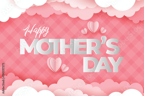 happy mothers day celebration template card background