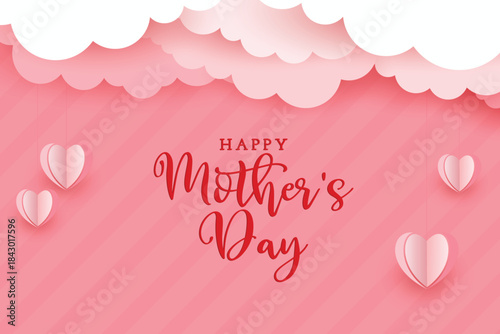 happy mothers day celebration template card background