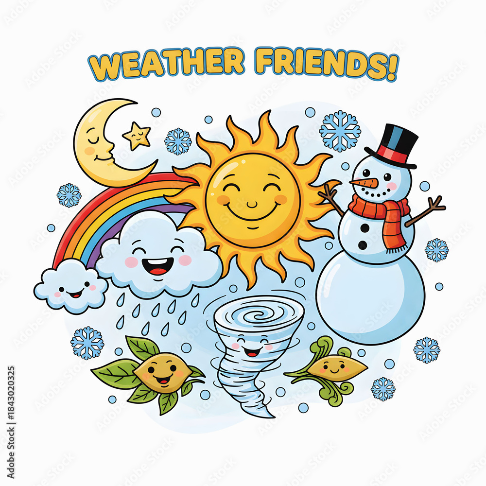 Fototapeta premium weather friends together