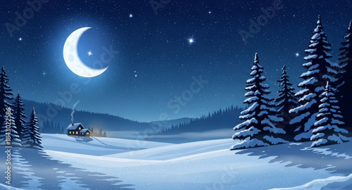 winter forest landscape