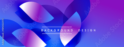 Abstract fluid shapes, vibrant blue purple gradients. Modern design element for backgrounds, presentations. Smooth transitions, dynamic composition.