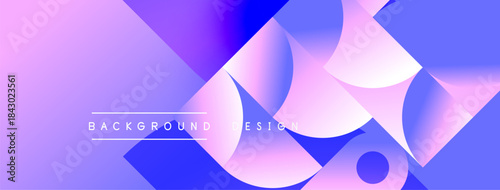 Abstract fluid shapes, vibrant purple, blue gradients. Modern design element for backgrounds, presentations, digital art. Smooth transitions create dynamic visual impact.