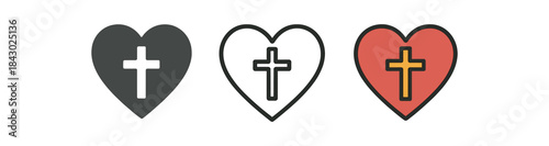 religion icons one flat solid monochrome one thin black outline black and white one full color flat icon faith heart symbol Free Download religion icons one flat solid monochrome one thin black outline black and white one full color flat icon faith heart symbol - GFXLoad