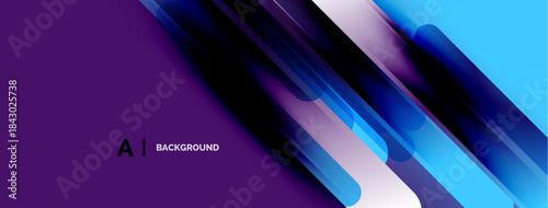 Abstract geometric design. Gradient colors blend, creating dynamic visual effect. Modern, sleek presentation suitable backgrounds.