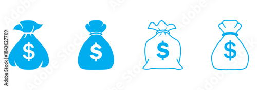 Money coins and banknotes vector illustration financial currency symbols graphic design