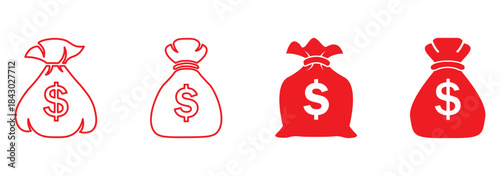 Money coins and banknotes vector illustration financial currency symbols graphic design