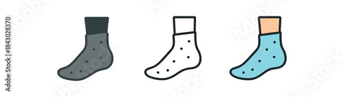 self care icons one flat solid monochrome one thin black outline black and white one full color flat icon foot mask