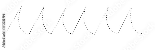 Repeating Curve Rolling Wave Pattern
