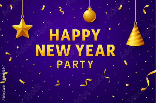 happy nwe year background/poster