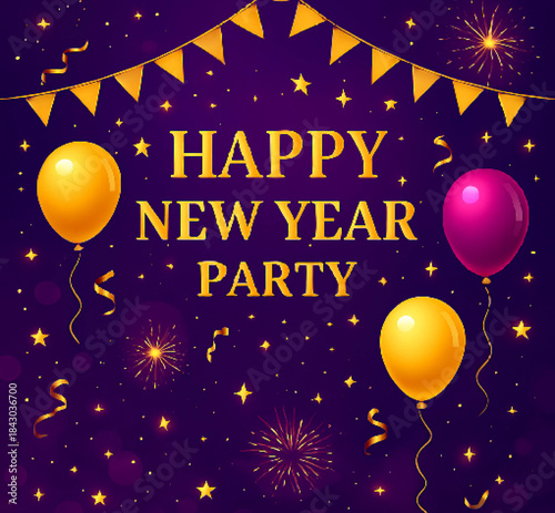 happy nwe year background/poster