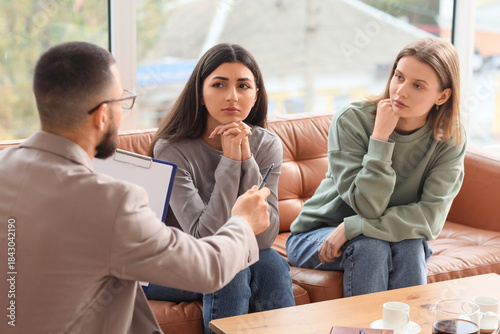 Male family mediator workin...
