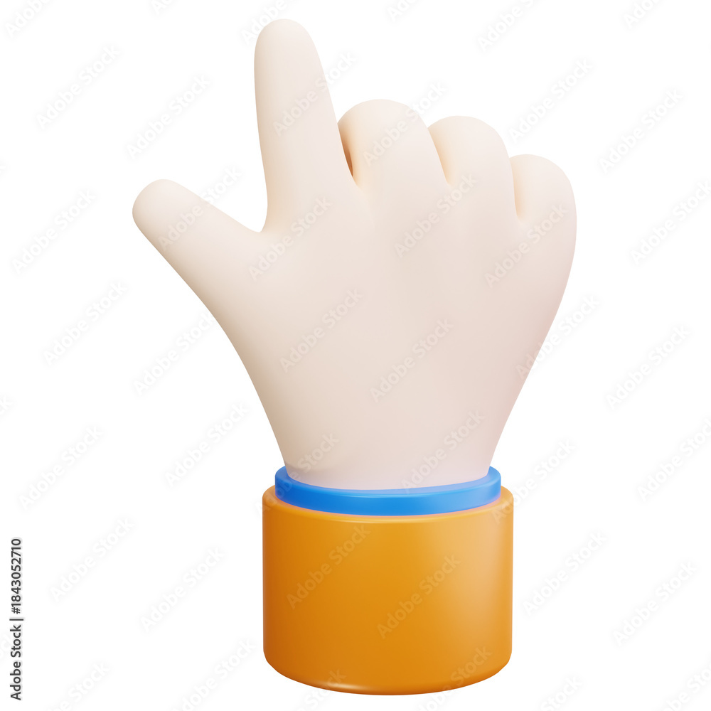 Obraz premium Hand Pointing Upward