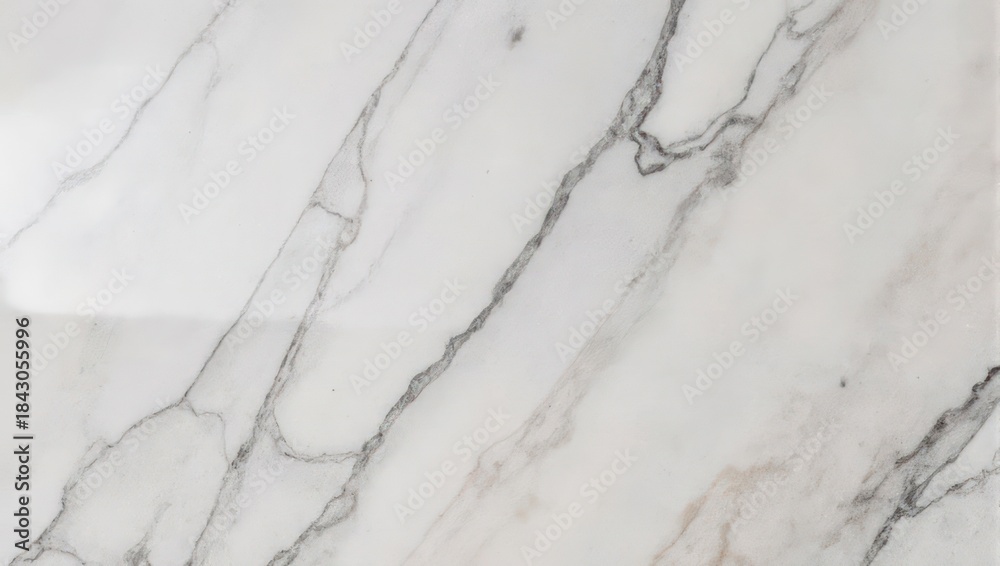 Obraz premium Elegant White Marble Texture with Subtle Grey Veins.
