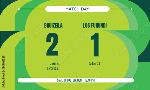 Great modern simple world soccer tournament USA Canada Mexico soccer scoresheet background design for any media