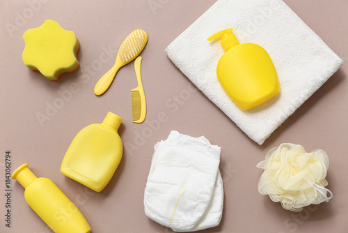 Set of different bath acces...