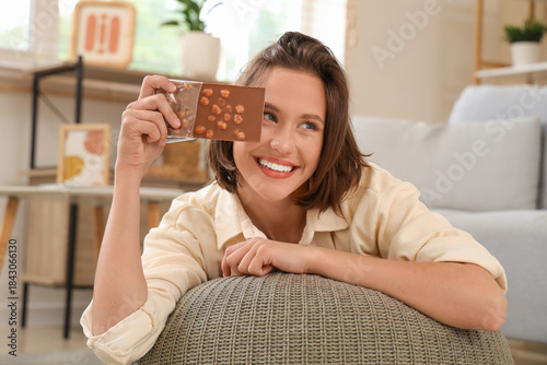Beautiful young happy woman...