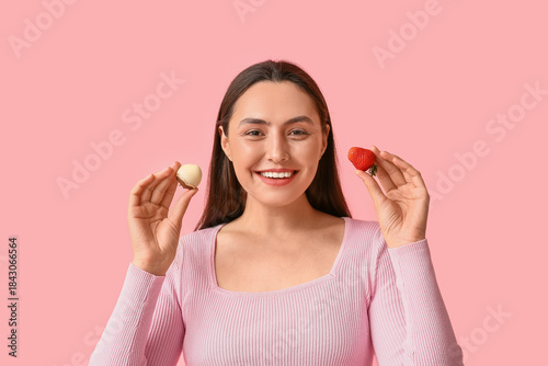 Beautiful young woman with ...