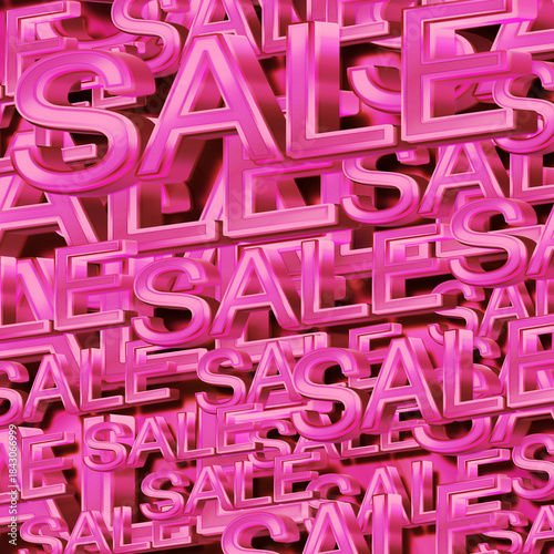 word font pink sale large, small, gold letters stacked on top of each other as a gold and brown background, decor, fashion, banne