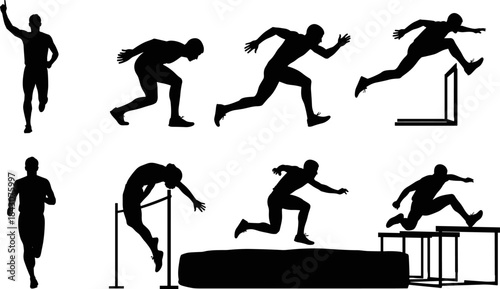 Collection of Acoustic Guitar Silhouettes Showing Detailed Strings, Frets, 