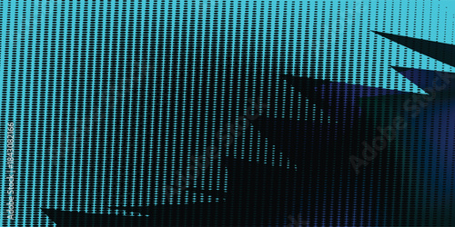 Black brush strokes and dots. Creative brush strokes isolated on a blue background, freehand drawing. Uneven strokes with jagged edges. Vector illustration.