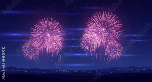 fireworks in the sky