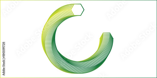 digital technology hexagon wave. Dark cyberspace with white motion dots and lines.