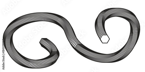 modern digital technology hexagon wave. Dark cyberspace with white motion dots and lines.modern