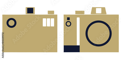 vector illustration of a digital camera