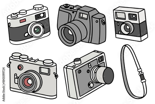 Digital Camera Icon Set