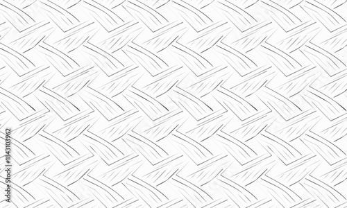 Seamless Hand Drawn Herringbone Pattern, Minimalist Sketch Parquet Floor Texture Background