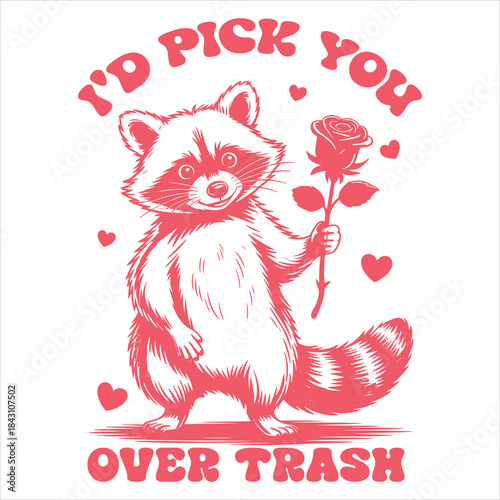 I'd Pick You over Trash Raccoon