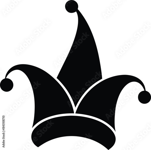 Black Jester Hat Icon