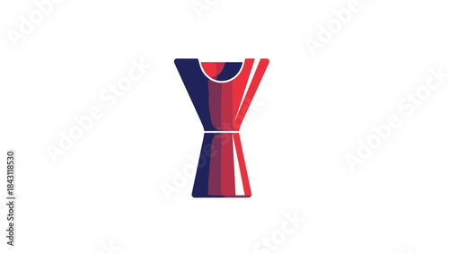 Professional Bar Tool for Measuring and Mixing Cocktails Isolated on White Background