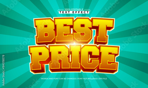 best price editable text effect