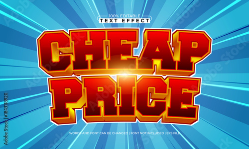 cheap price editable text effect