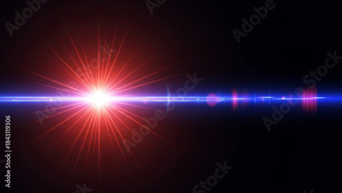 Abstract Light Flare New Year 2026 Futuristic Background