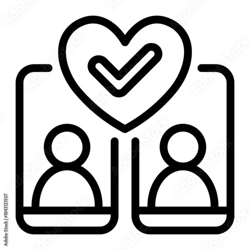 This Match icon is suitable for Dating App.