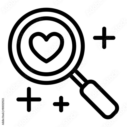 This Search icon is suitable for Dating App.