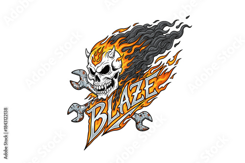 Aggressive Tattoo Illustration vecor design