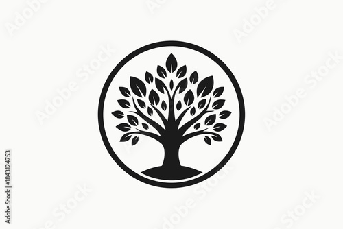 crown tree ring hollow center icon