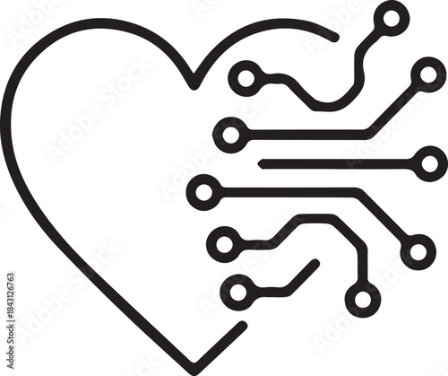 Heart shaped bicycle with key vector illustration symbol of love