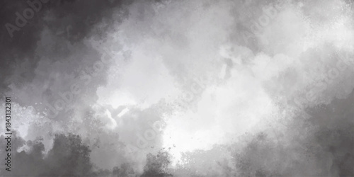 Abstract black and white silver ink effect cloudy grunge texture with clouds grunge soft and subtle background with a blend of white and gray tones creating an abstract cloudy effect background. 