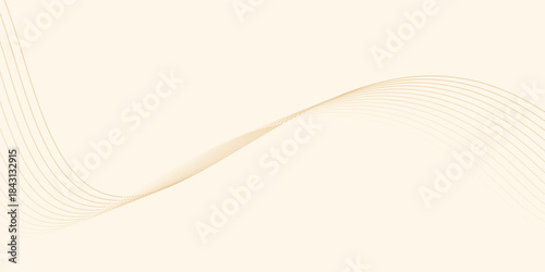 Abstract orange waves on light orange backdrop. vector background eps10