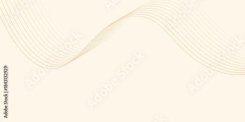 Abstract orange waves on light orange backdrop. vector background eps10