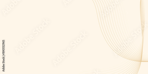 Abstract orange waves on light orange backdrop. vector background eps10