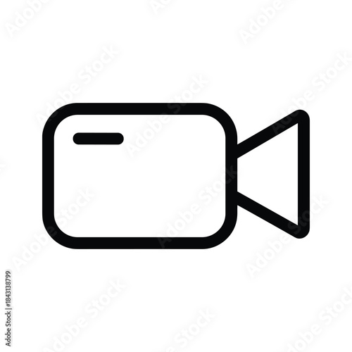 Simple video camera icon