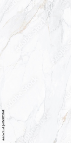 Close-up of white marble surface with natural veining patterns