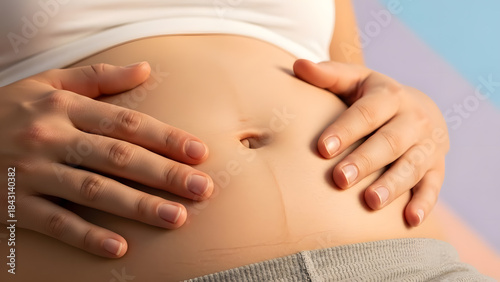 Wallpaper Mural Gentle Body Acceptance. Perfect for: Mental health content, wellness pages Torontodigital.ca